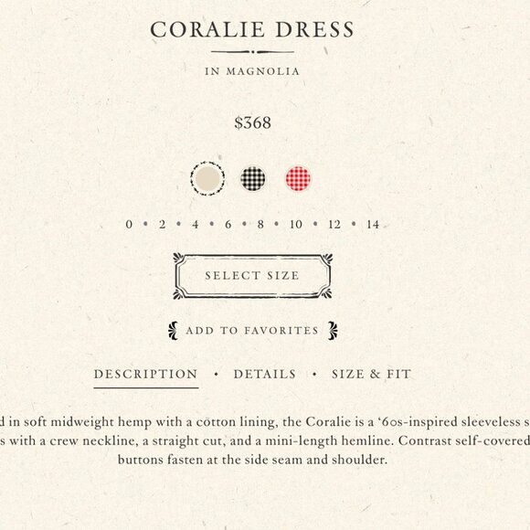 Doen Coralie Mini Shift Dress in Magnolia sz 6 - Picture 11 of 13